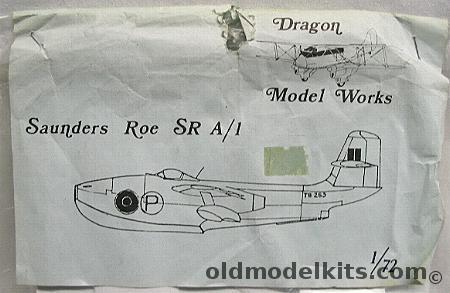 Dragon 1/72 Saunders Roe SR A/1 Jet Flying Boat plastic model kit